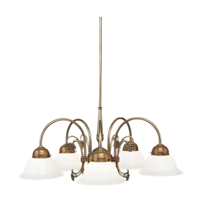 Люстра на штанге Berliner Messinglampen D36-10opB