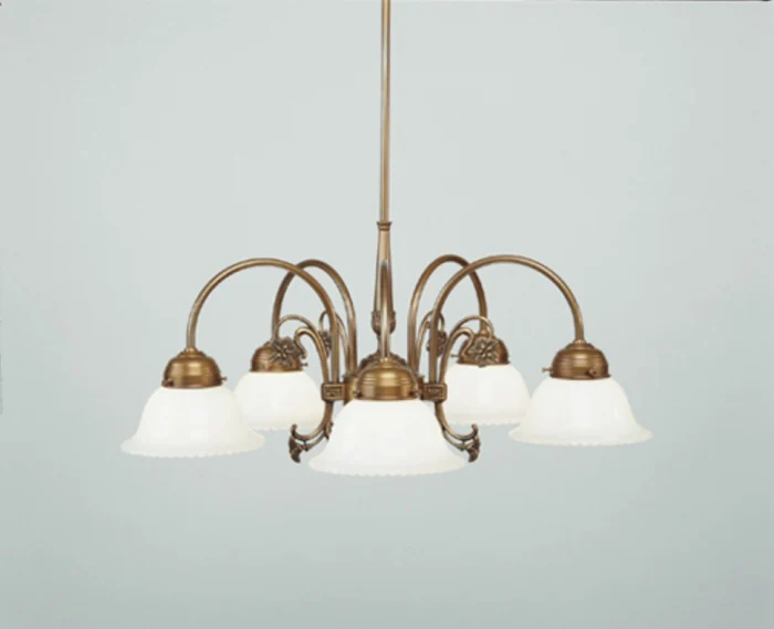 Люстра на штанге Berliner Messinglampen D36-10opB