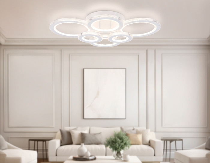 Потолочный светодиодный светильник с пультом Ambrella light FA8874