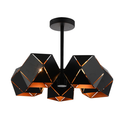 Люстра подвесная ST-Luce Черный/Черный, Золото E14 5*40W SL258.402.05