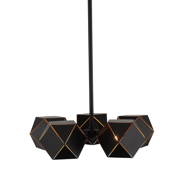 Люстра подвесная ST-Luce Черный/Черный, Золото E14 5*40W SL258.402.05