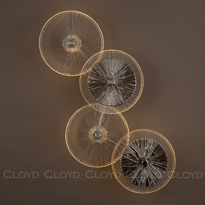 Бра Cloyd HELION-A W4 / выс. 62 см - хром - зеркальн. стекло (арт.20122)