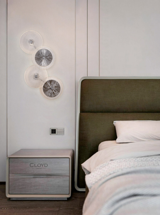 Бра Cloyd HELION-A W4 / выс. 62 см - хром - зеркальн. стекло (арт.20122)