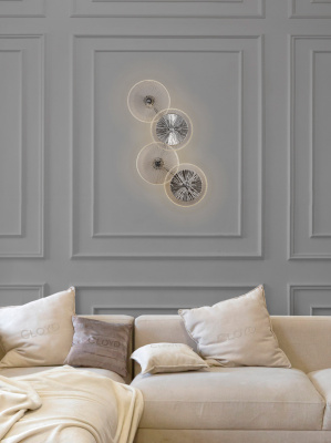 Бра Cloyd HELION-A W4 / выс. 62 см - хром - зеркальн. стекло (арт.20122)