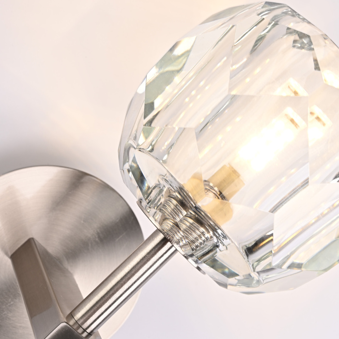 Бра Boule de Cristal Single Sconce Никель ImperiumLoft