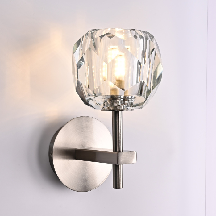 Бра Boule de Cristal Single Sconce Никель ImperiumLoft