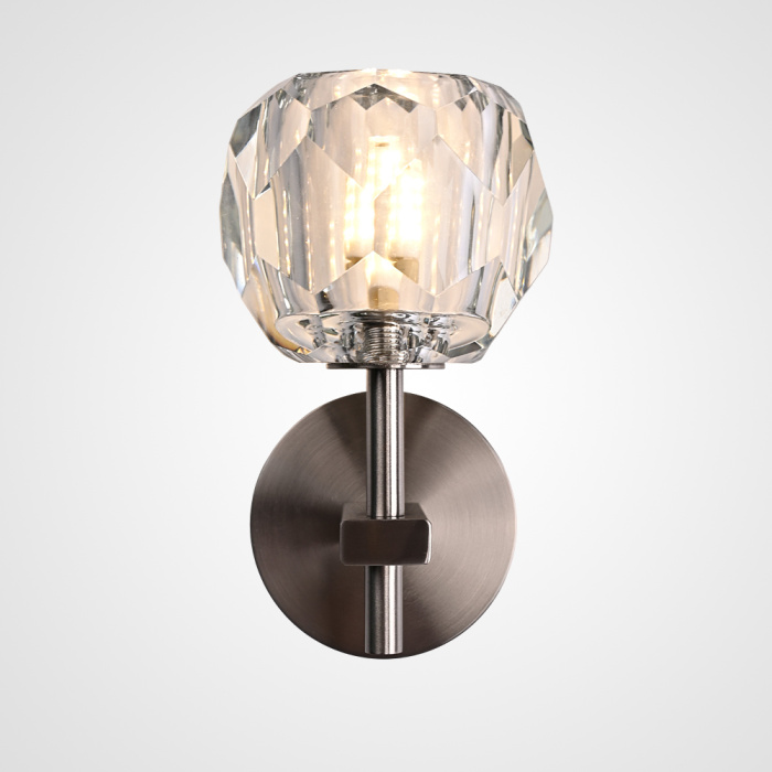 Бра Boule de Cristal Single Sconce Никель ImperiumLoft