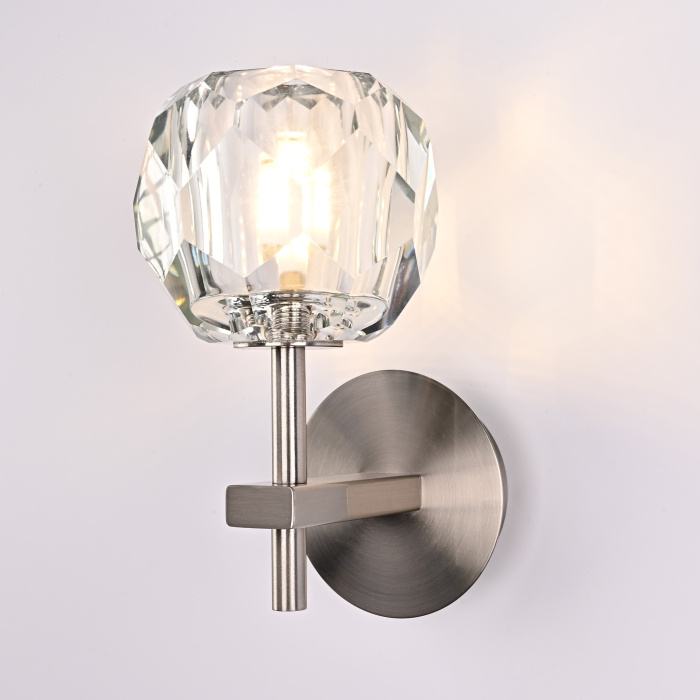 Бра Boule de Cristal Single Sconce Никель ImperiumLoft