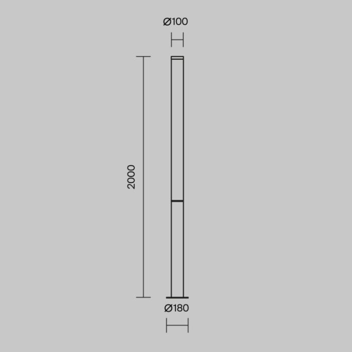 Садово-парковый светильник Maytoni Ginza O041FL-L100B3K