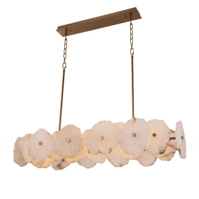 Люстра Cloyd KNOSS C1 / L100 см - алебастр - латунь (арт.10754)