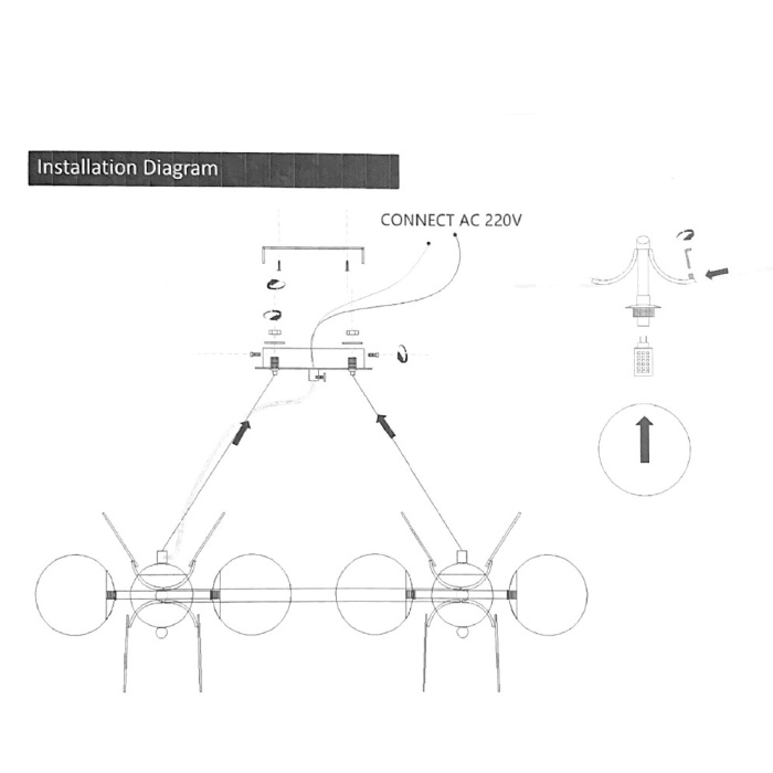 Кольцевая люстра MATISSE R D105 ImperiumLoft