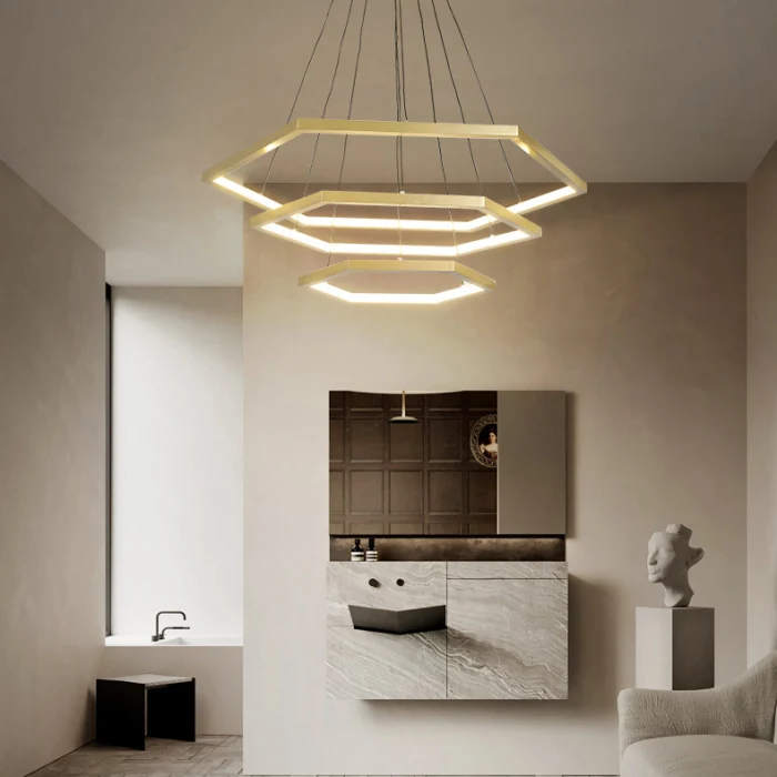 Подвесная люстра OCTANT D40+60+80 Black ImperiumLoft