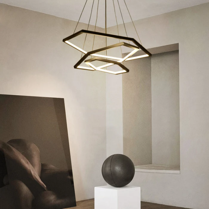 Подвесная люстра OCTANT D40+60+80 Black ImperiumLoft