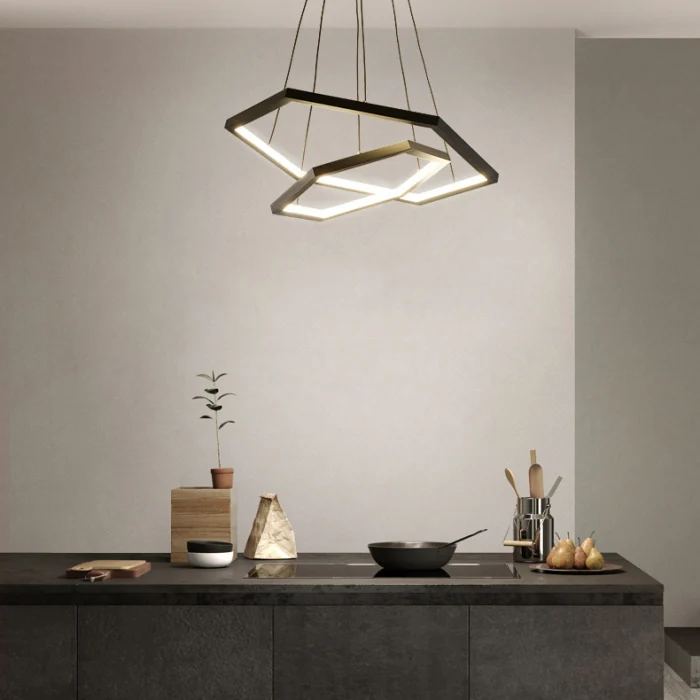 Подвесная люстра OCTANT D40+60+80 Black ImperiumLoft