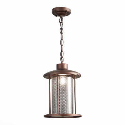 Светильник уличный подвесной ST-Luce SL080.403.01 Темный кофе/Прозрачный, Темный кофе E27 1*60W