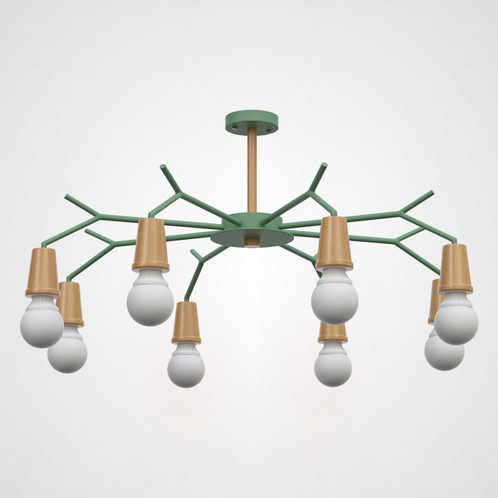 Люстра на штанге LES COLOR D95 Green ImperiumLoft 220507-23