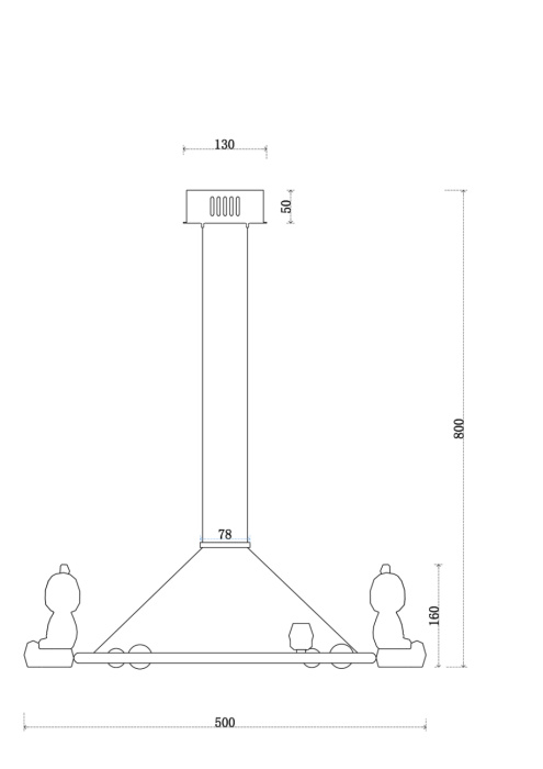 Подвесной светильник Leon Sophie LE1077/500 GD