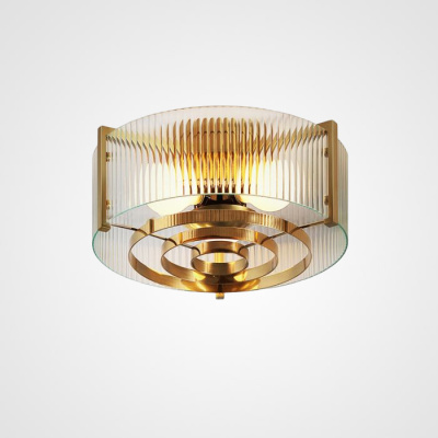 Потолочная люстра из рельефного стекла LUSSA D38 ImperiumLoft