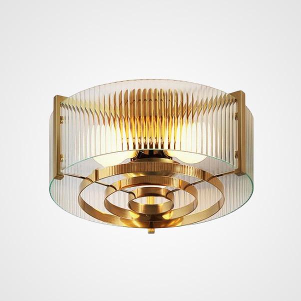 Потолочная люстра из рельефного стекла LUSSA D38 ImperiumLoft