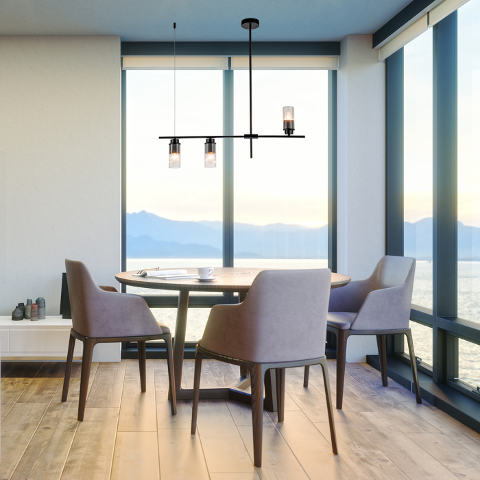 Потолочная люстра на штанге REVERSE ESCADA 2100/3P Black