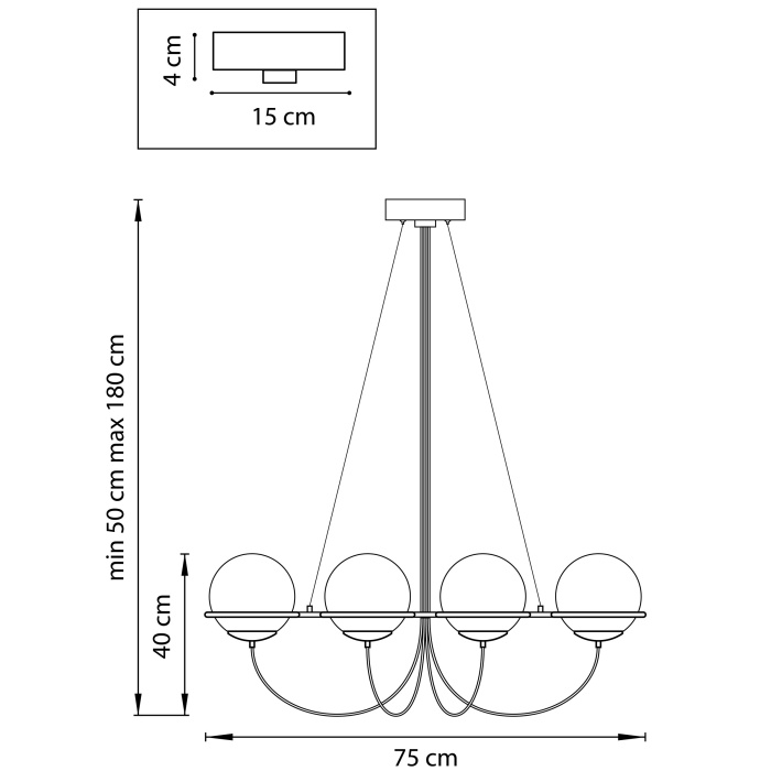 Подвесная люстра GLOBO LIGHTSTAR 803287