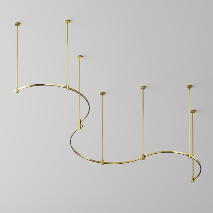 Шинопровод полукруг Maytoni Busbar trunkings Flarity TRX154-SR-D650-BS