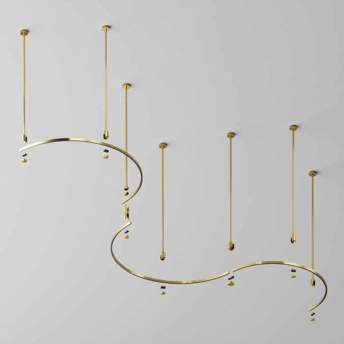 Шинопровод полукруг Maytoni Busbar trunkings Flarity TRX154-SR-D650-BS