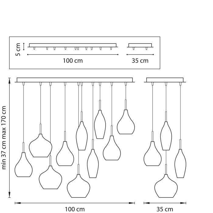 Подвесная люстра Pentola LIGHTSTAR 803120