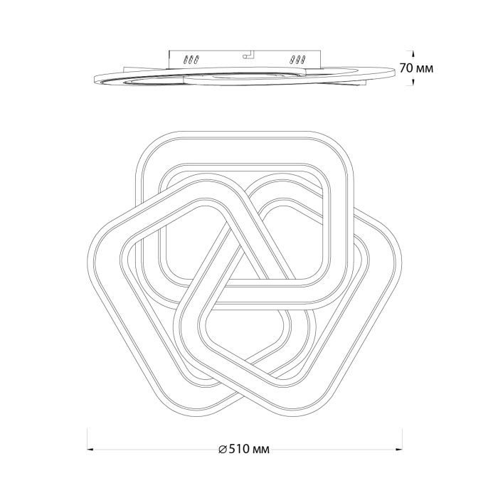 Потолочный светильник QUANT ESCADA 10244/3LED