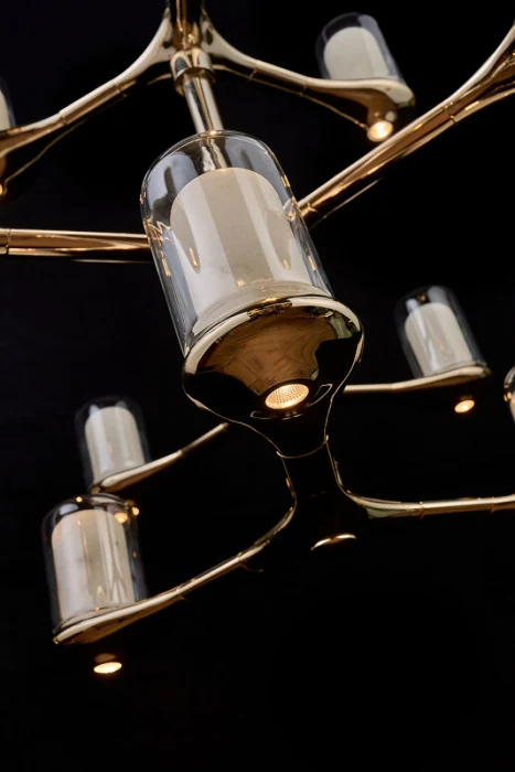 Люстра на штанге Leon Barbara LE7908/3+6+3 Gold