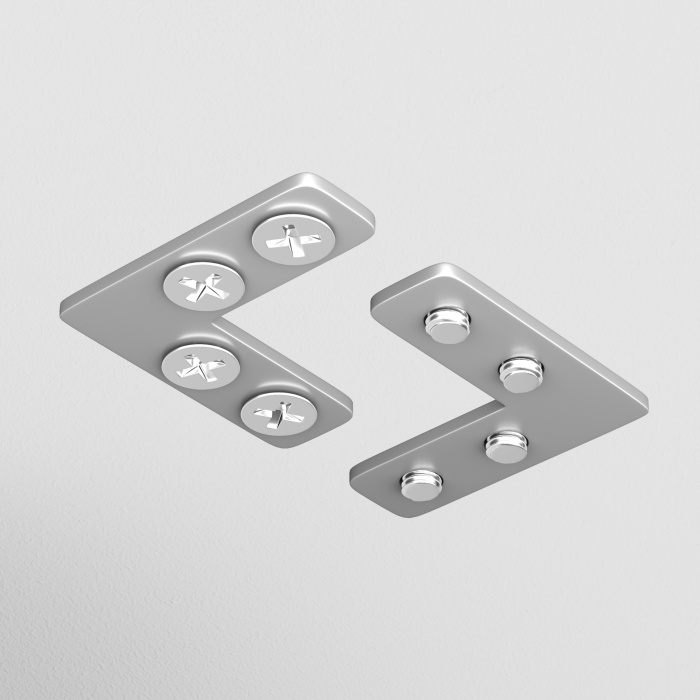 Соединитель угловой для профилей натяжного потолка, 2шт Maytoni TRA034CL-SC-42S