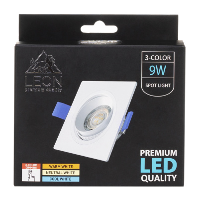 Встраиваемый светильник Leon LE-SPS-9W 3000K&amp;4000К&amp;6500K