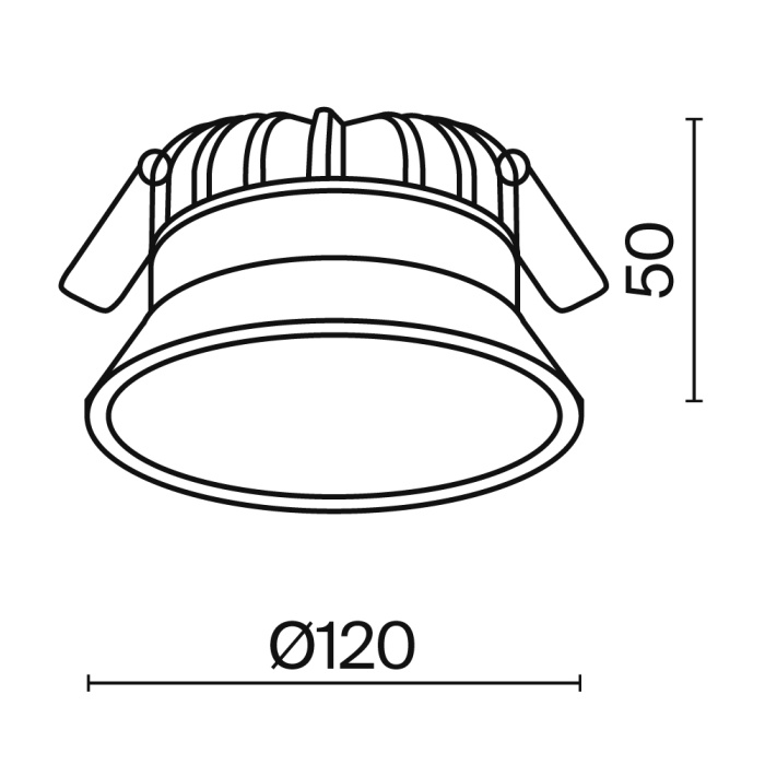 Встраиваемый светильник Maytoni Okno DL053-12W4K-W