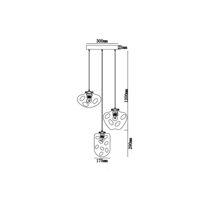 Подвесной светильник VL5354P03 Vele Luce