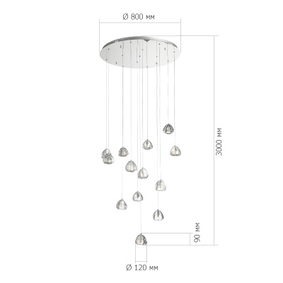 Подвесной светильник ST LUCE WATERFALL SL6017.101.13