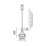 Подвесной светильник Ledron SCOPE C Wood 55