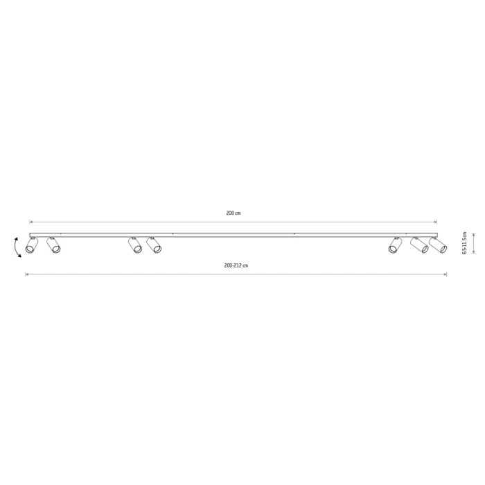 Накладной светильник спот Nowodvorski Fourty Surface VII White 11436