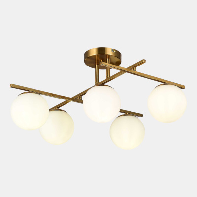 Светильник потолочный Латунь/Белый E14 5*40W SLE1195-302-05