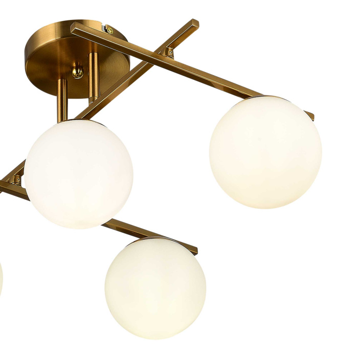 Светильник потолочный Латунь/Белый E14 5*40W SLE1195-302-05