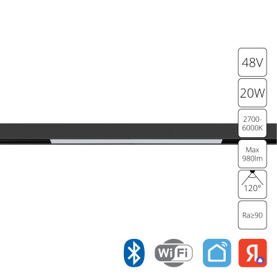 Магнитная трековая система Arte Lamp LINEA A4693PL-1BK