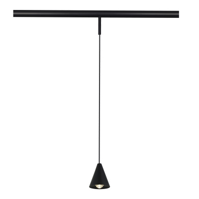 Магнитный трековый светильник Черный LED 1*5W 4000K Lm Ra&gt;90 40° IP20 D80xH98 24V ST689.446.05