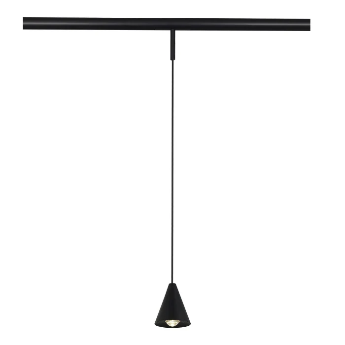 Магнитный трековый светильник Черный LED 1*5W 4000K Lm Ra>90 40° IP20 D80xH98 24V ST689.446.05