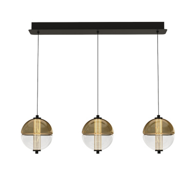 Подвесной светильник Delight Collection MD24022079 MD24022079-3B black/amber