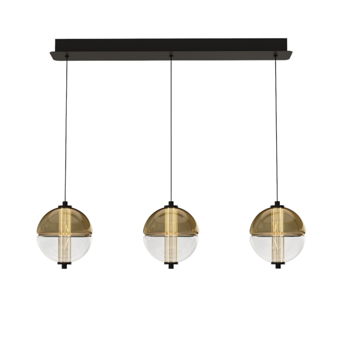 Подвесной светильник Delight Collection MD24022079 MD24022079-3B black/amber