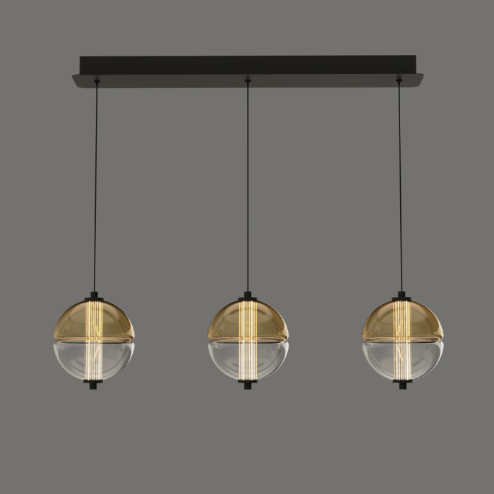 Подвесной светильник Delight Collection MD24022079 MD24022079-3B black/amber