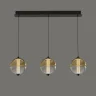 Подвесной светильник Delight Collection MD24022079 MD24022079-3B black/amber