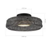Светильник потолочный ST-Luce черный/дымчатый LED 1*15W 4000K SL6143.412.01