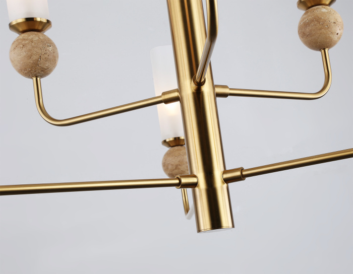 Люстра на штанге с мрамором AMBRELLA light LH53251