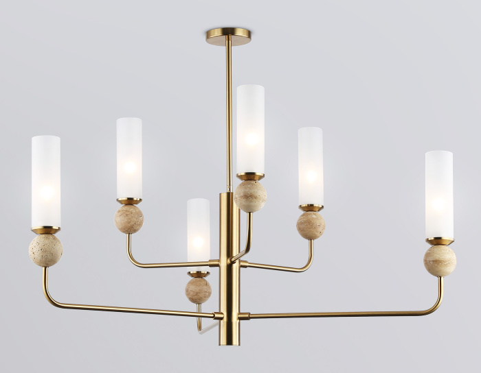 Люстра на штанге с мрамором AMBRELLA light LH53251