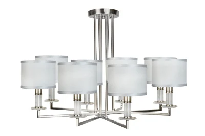 Потолочная люстра iLamp Domino 61240/8 Никель+серый
